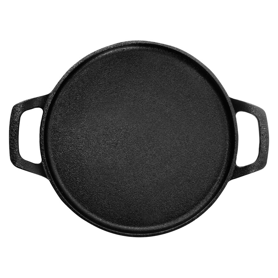 Kyyte Pre-Seasoned Cast Iron Dual Grill & Tawa Pan 30 CM