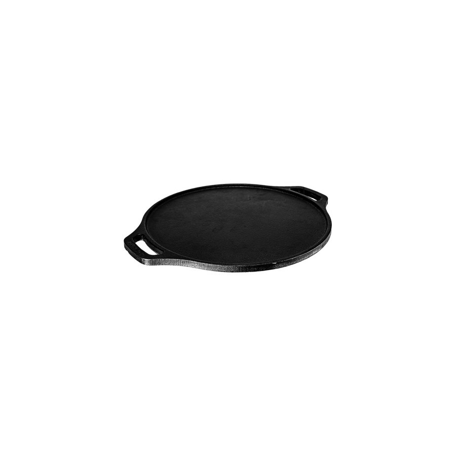 Kyyte Pre-Seasoned Cast Iron Flat Tawa with 2 Side Handle 30 CM