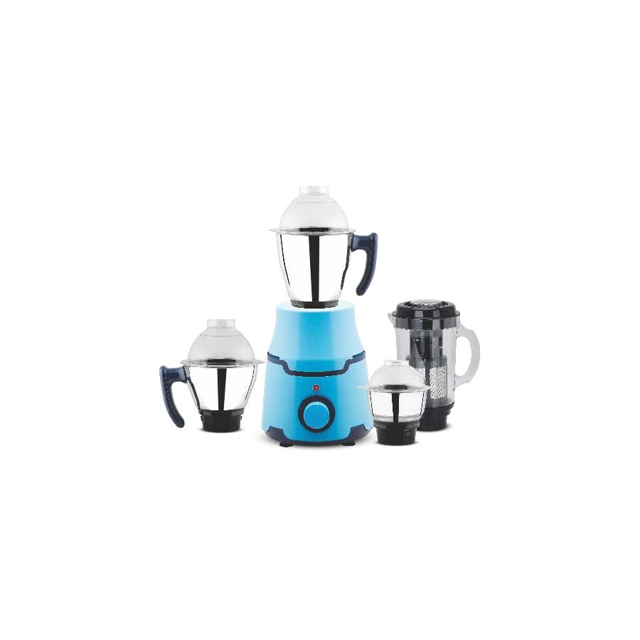Orange Dynamix Pro Metachrome 1250W Mixer Grinder - 4 Jar (Chrome)