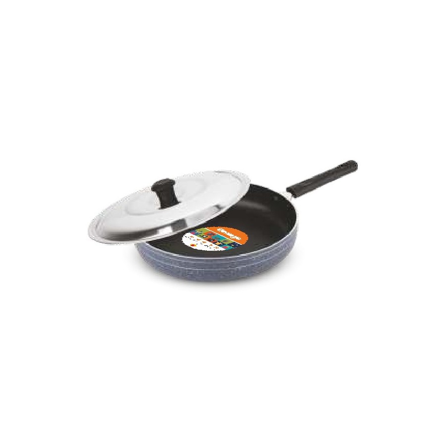 Orange Fry Pan (With S.S. Lid) 220 mm (1.5 Ltr)