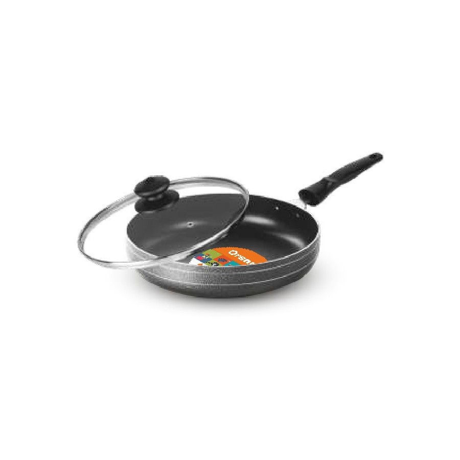 Orange Fry Pan (With Glass Lid) 260 mm (2.5 Ltr)