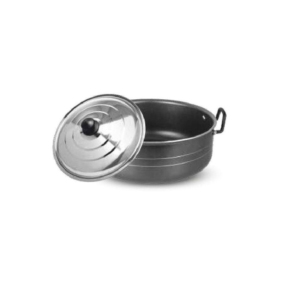 Orange Biryani Pot (With S.S. Lid) 360 mm (13 Ltr)