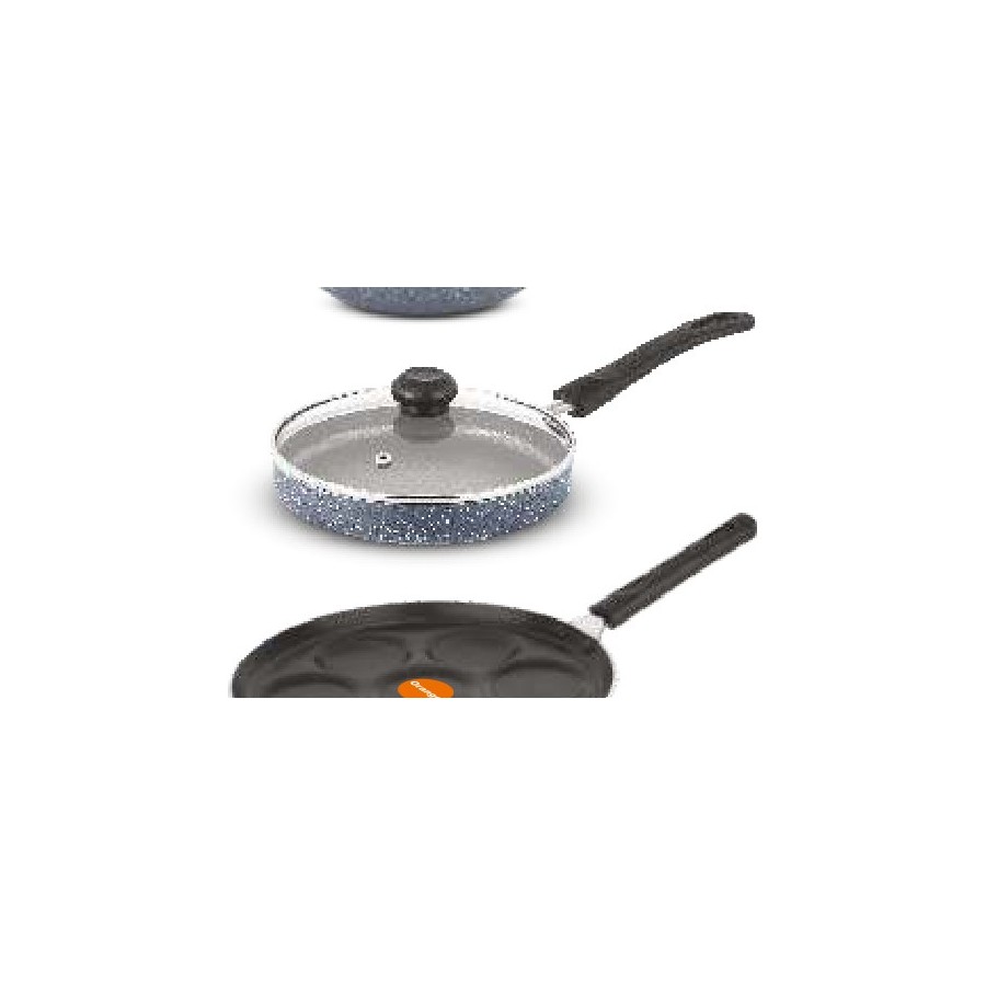 Orange Super Fast Pan (With Glass Lid) 180 mm (1.1 Ltr)