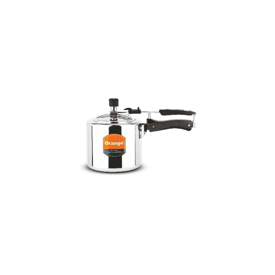 Orange Triply Inner Lid Pressure Cooker (2 Ltr)