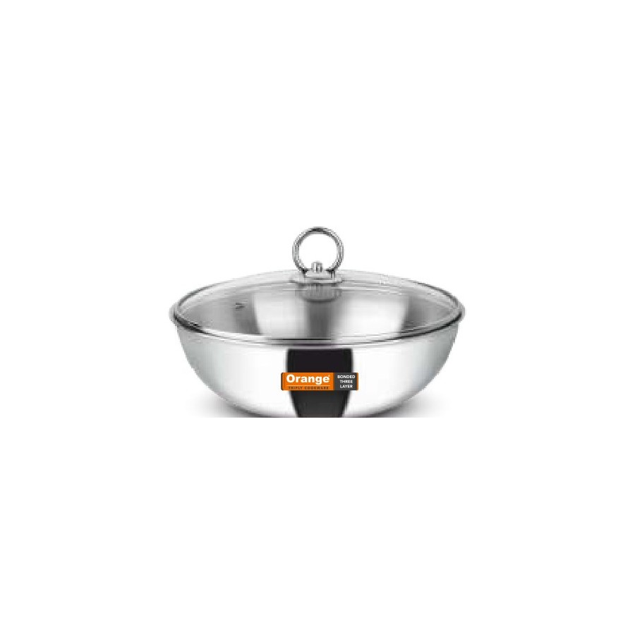 Orange Tasra (With Glass Lid) 280 mm (4 Ltr)