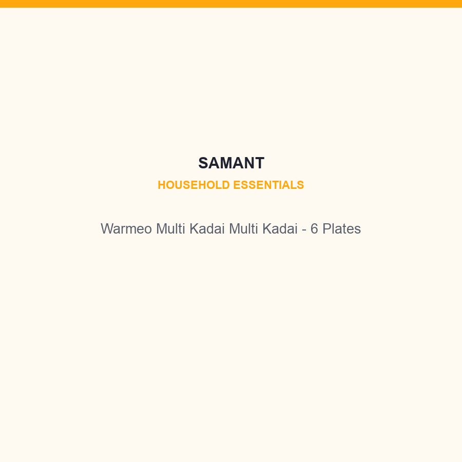 Warmeo Multi Kadai Multi Kadai - 6 Plates